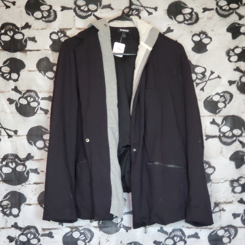 TORRID ZIP FRONT HOODED JACKET